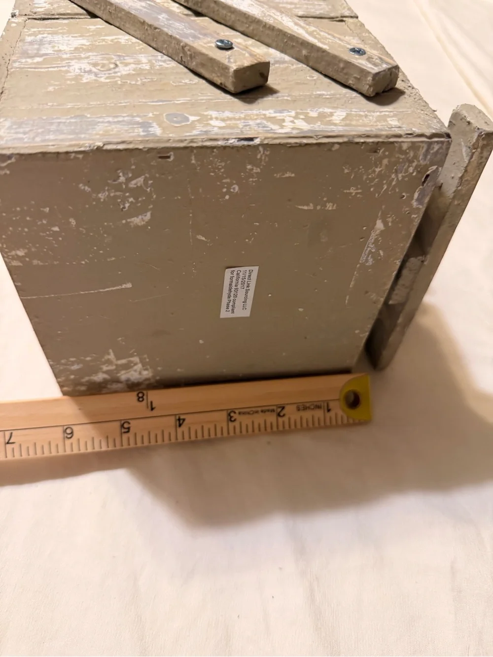 New Rustic Garden Step Planter - Weathered Gray- mini 3 tiered gardening planter